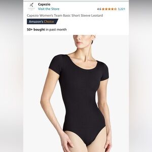 Capezio Women's Team Basic Short Sleeve Leotard L